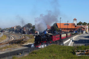 Wernigerode, Harzquerbahn, Brockenbahn, Ausfahrt Wernigerode, HSB