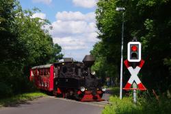 Bahnhof Stadion der Freundschaft, Bahnübergang